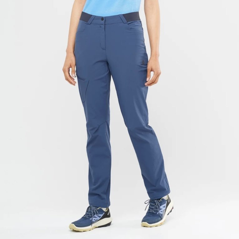 Navy Salomon Wayfarer Women\'s Sport Pants | IE RV4865